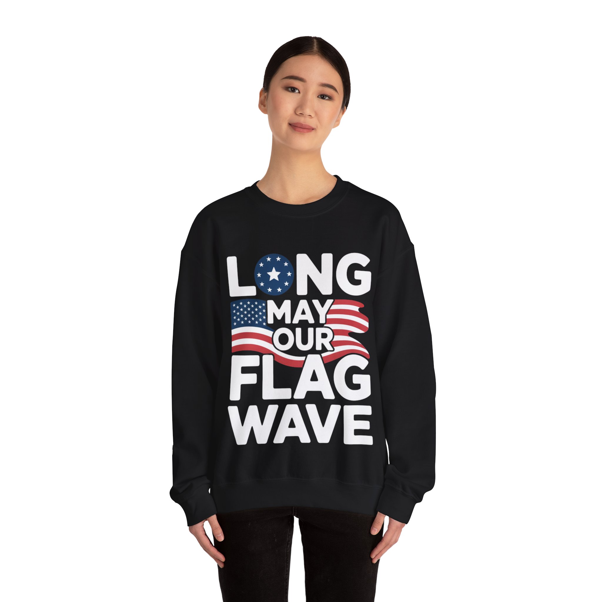 Long May Our Flag Wave Crewneck Sweatshirt | Patriotic Unisex Sweatshirt | Ideal for Fourth of July, Memorial Day, Veterans Day, [...]