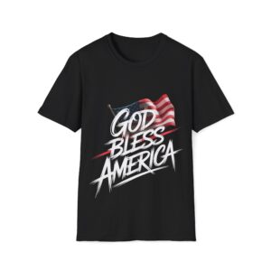 GOD BLESS AMERICA T-Shirt | Unisex Tee for Celebrations, Independence Day, BBQs, Casual Wear, Gift Ideas