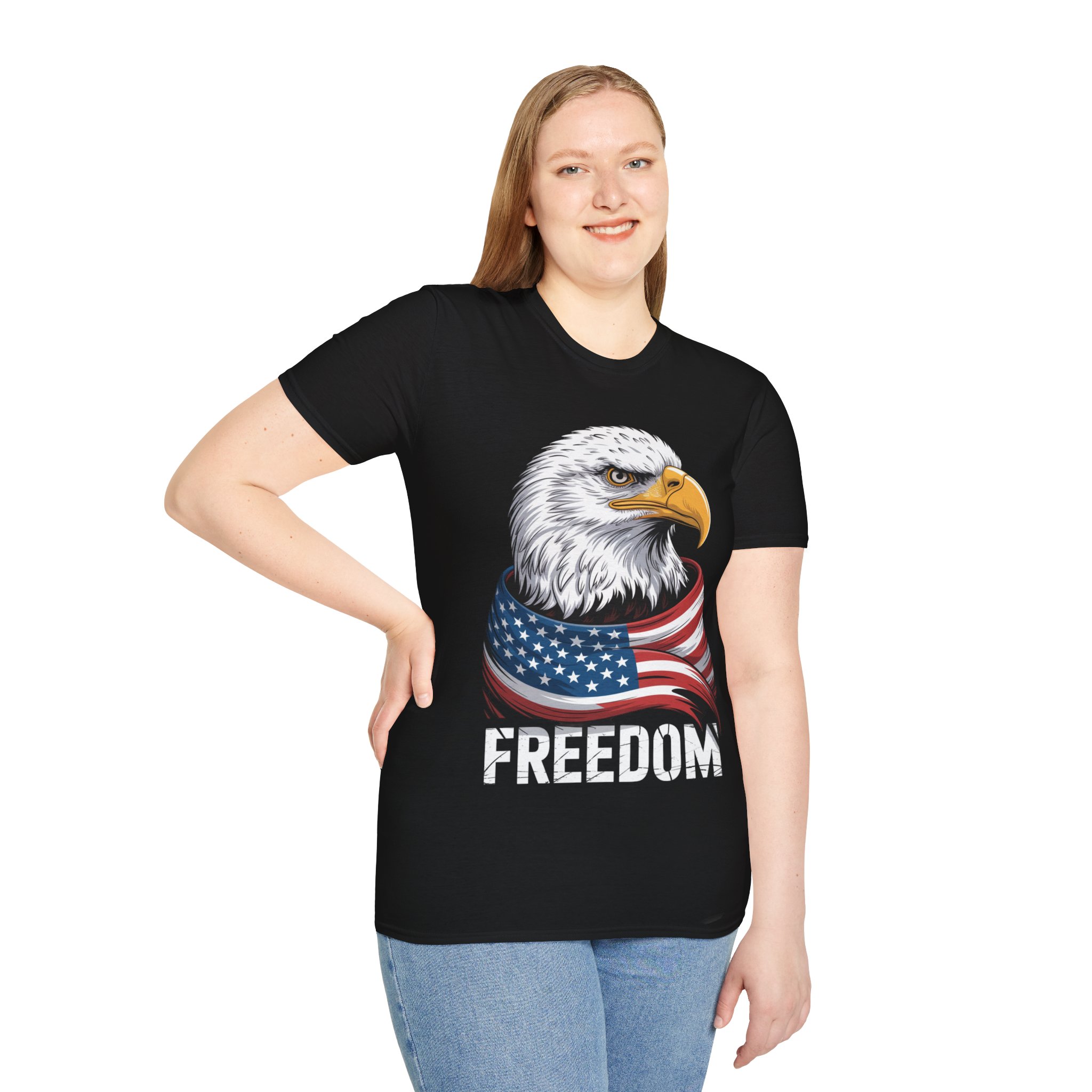 FREEDOM T-Shirt - I Love My America, Casual Wear, Independence Day Gift, Summer Adventure Tee, American Pride