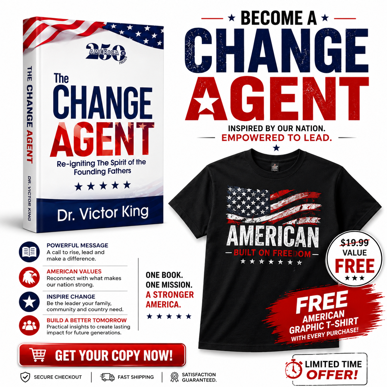 Change Agent Book & Free T-sirt